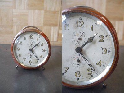 画像1: アンティーク　カッパー製 置き時計