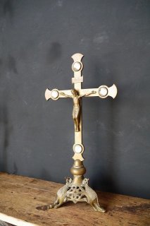 アンティーク キリスト 十字架 壁掛けオブジェ - FRANCEANTIQUE_STAGE