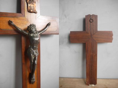画像3: アンティーク　キリスト　十字架　壁掛けオブジェ