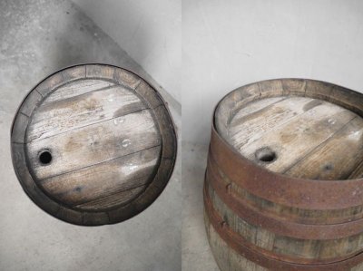 画像2: アンティーク　ウッド製　樽 