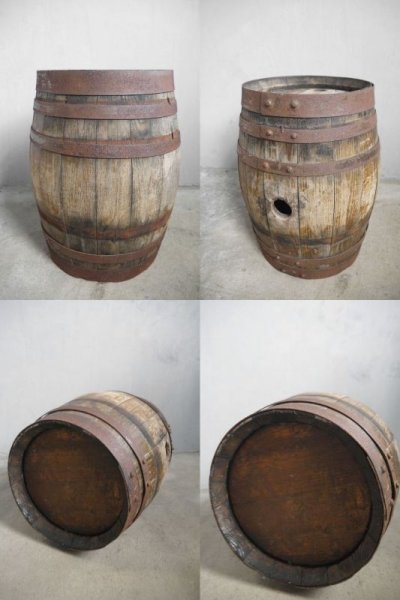 画像3: アンティーク　ウッド製　樽 
