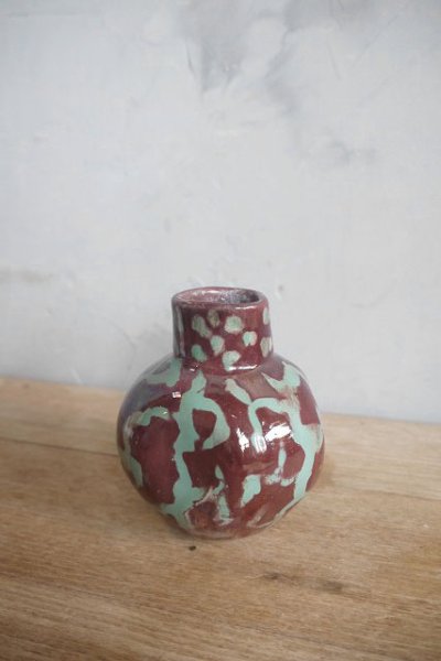画像1: アンティーク　陶器　壺 (1)