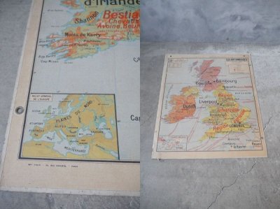 画像2: アンティーク　フランス製　ILES BRITANNIQUES　MAP