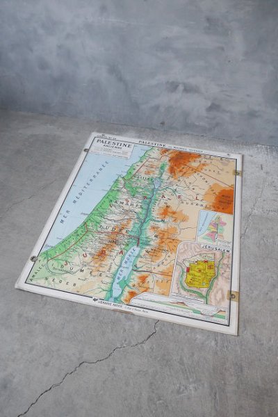 画像1: アンティーク　フランス製　EGYPTE & PALESTINE　MAP　A (1)