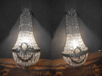 画像1: アンティーク調　ブラス製　1灯ウォールランプ　A