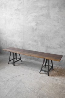 アンティーク メタルベース ウッドテーブル - FRANCEANTIQUE_STAGE