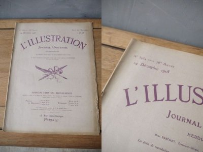 画像1: アンティーク L`ILLUSTRATION 1918　B