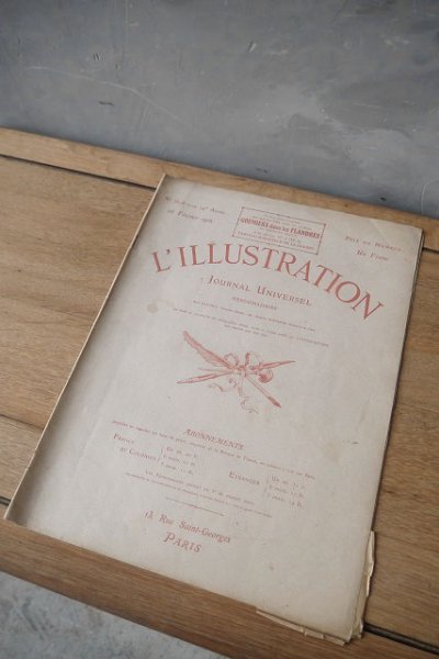 画像1: アンティーク L`ILLUSTRATION 1916　E (1)