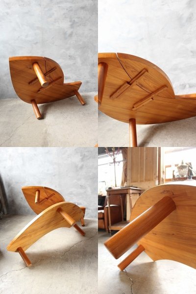 画像3: アンティーク　Pierre Chapo　T22 Eye Coffee Table