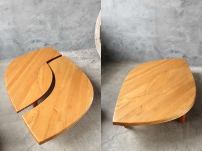 画像1: アンティーク　Pierre Chapo　T22 Eye Coffee Table