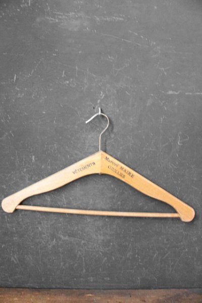 画像1: アンティーク　VETEMENTS　ウッドハンガー　E