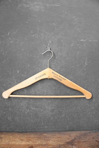 画像1: アンティーク　VETEMENTS　ウッドハンガー　F