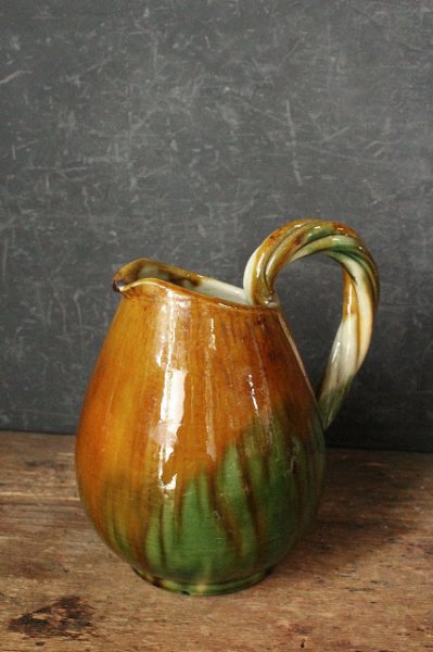 画像1: アンティーク　Vallauris　陶器壺　 (1)