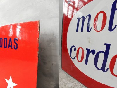 画像2: アンティーク　motte　cordonnier　ホーロー看板