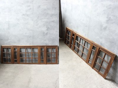 画像1: アンティーク　大型　ガラス窓枠