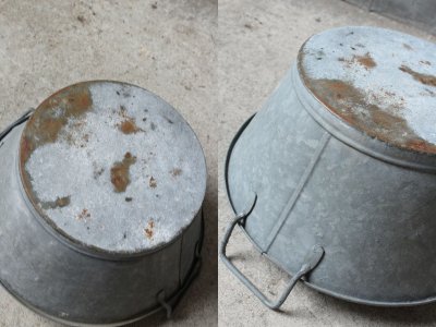 画像3: アンティーク　メタル製　バケツ　B