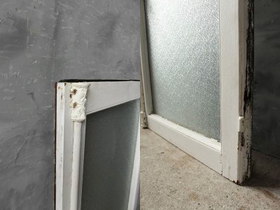 画像2: アンティーク　ガラス窓枠　C