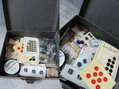 画像1: アンティーク　フランス　ソーイングケースセット　D