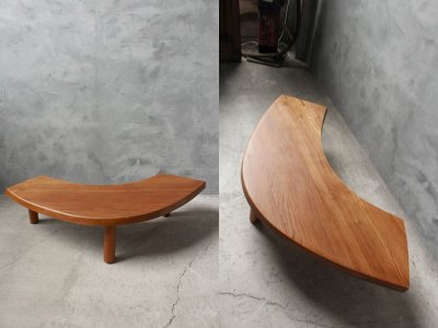 画像1: アンティーク　Pierre Chapo　T22 Eye Coffee Table