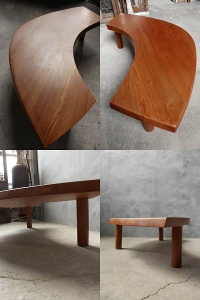 画像2: アンティーク　Pierre Chapo　T22 Eye Coffee Table