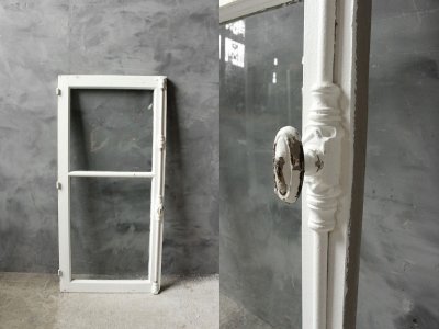 画像1: アンティーク　ガラス窓枠