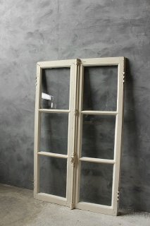【アンティーク】 古道具 メッシュ金網 窓枠２枚 アンティーク】 古道具 メッシュ金網 窓枠2枚