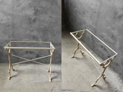 画像1: アンティーク　メタルテーブルベース