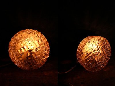 画像1: アンティーク　クリアガラス　ウォールランプ　C