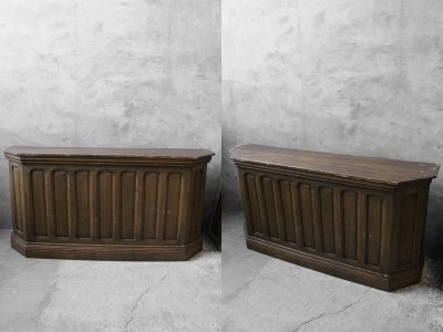 画像1: アンティーク　大型　ウッドカウンター