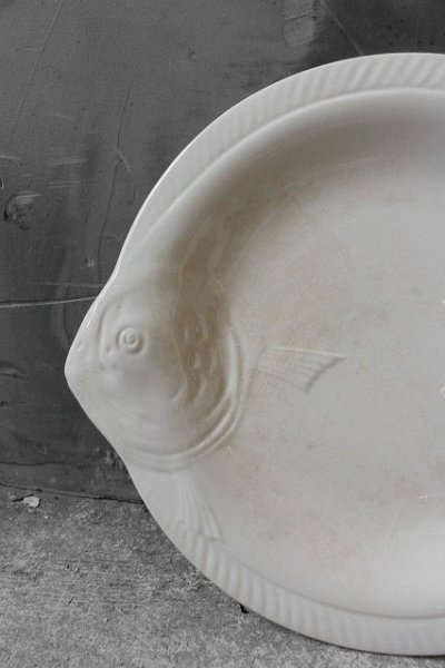画像1: アンティーク　LONGWY fishPlate　C