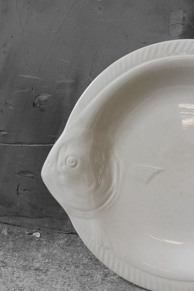 画像1: アンティーク　LONGWY fishPlate　D