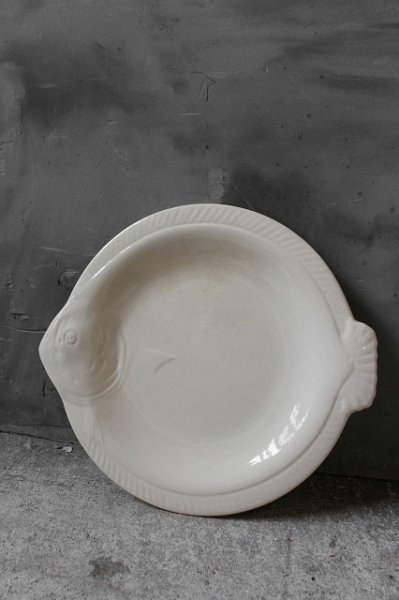 画像1: アンティーク　LONGWY fishPlate　E (1)