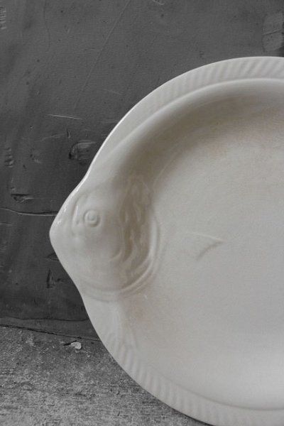 画像1: アンティーク　LONGWY fishPlate　E