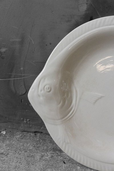 画像1: アンティーク　LONGWY fishPlate　B