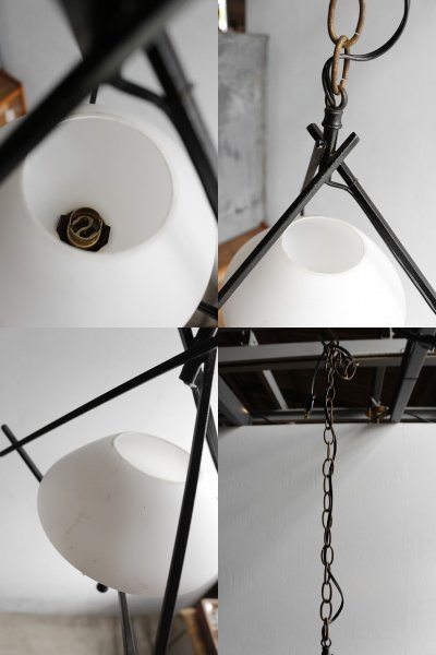 画像3: アンティーク　Maison Lunel　1灯吊り下げランプ　B