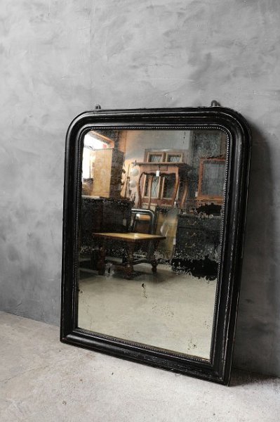 画像1: アンティーク　ナポレオン3世　ウォールミラー (1)