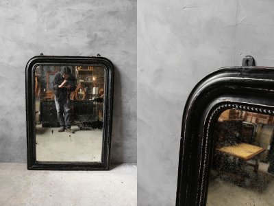 画像1: アンティーク　ナポレオン3世　ウォールミラー