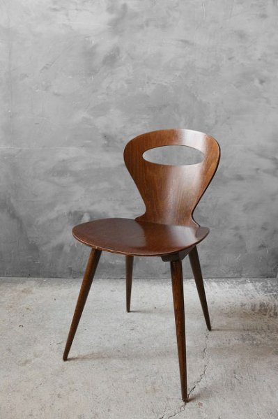 画像1: アンティーク　BAUMANN　レストラン　ウッドチェア　D (1)