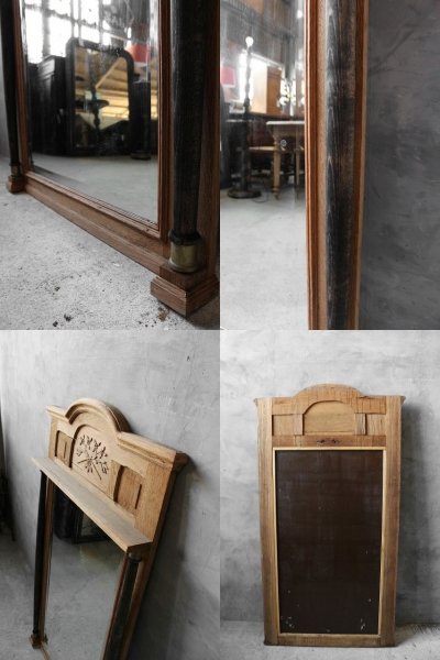 画像3: アンティーク 大型 ウォール ミラー