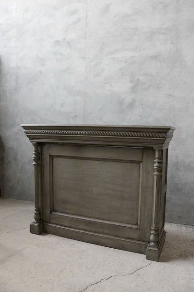 画像1: アンティーク　ウッドカウンター (1)