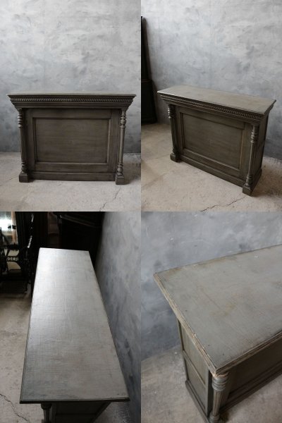 画像1: アンティーク　ウッドカウンター