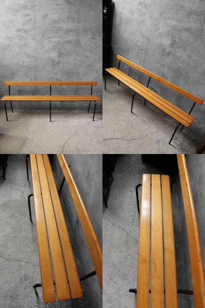 画像1: アンティーク INVENTAIRE べンチ