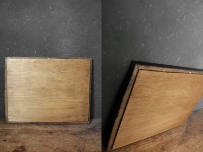 画像3: アンティーク ブラックフレーム ウォール ミラー A