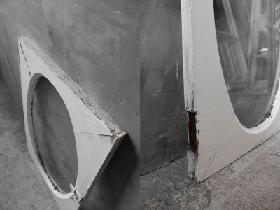 画像2: アンティーク ガラス窓枠 B