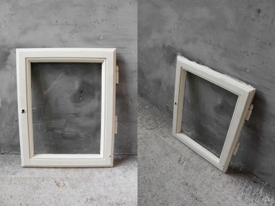 画像1: アンティーク ガラス窓枠 E