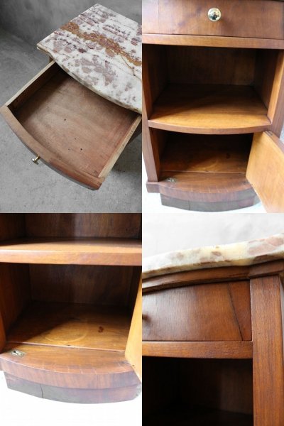 画像2: アンティーク 大理石天板 サイドテーブル