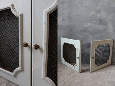 画像2: アンティーク　メッシュ窓枠　２枚セット　