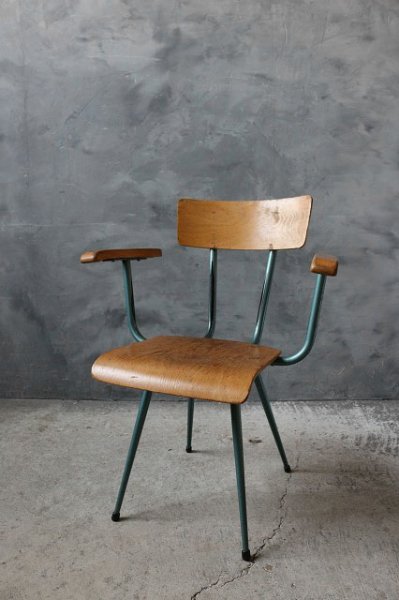 画像1: アンティーク　スクールチェア  B (1)