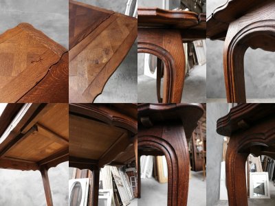 画像3: アンティーク モザイク模様 ドローリーフテーブル