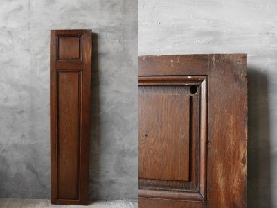 画像1: アンティーク ウッド パネル D